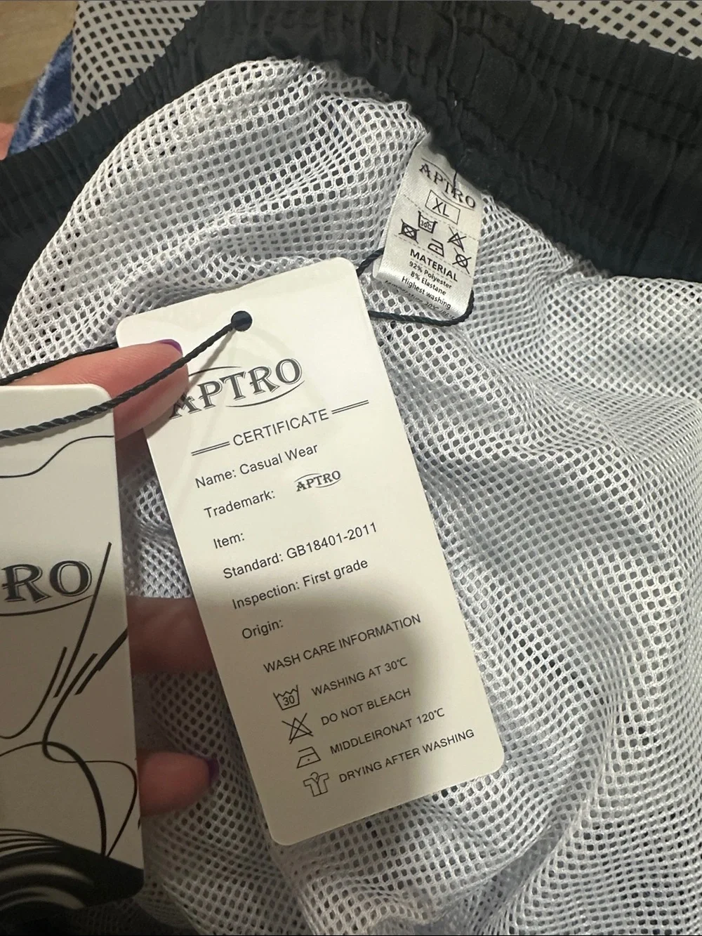 Men's Black to Gray Ombre Swim Trunks